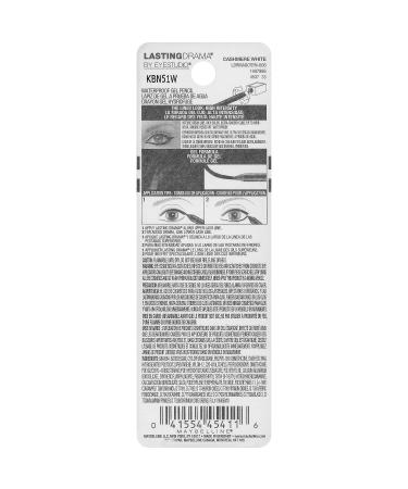 Maybelline New York Eyestudio Lasting Drama Waterproof Gel Eye Pencil - Cashmere White 0.04 oz - Buy Online on SooperMarket.com