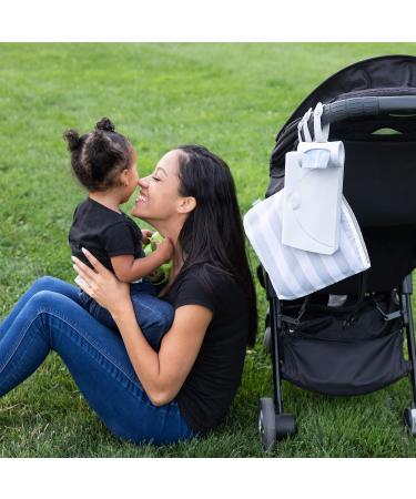 Ubbi Retractable On-the-Go Bag Dispenser for Baby Travel | Essential Diaper Bag Accessory | Lavender Scented | Perfect Baby Gift - Buy Online on SooperMarket.com