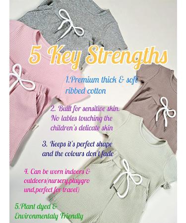 DreamBuy Ribbed Pyjama 1-2 Years Taupe | Unisex Baby & Kids Loungewear | Men's and Women's Tracksuit - Buy Online on SooperMarket.com