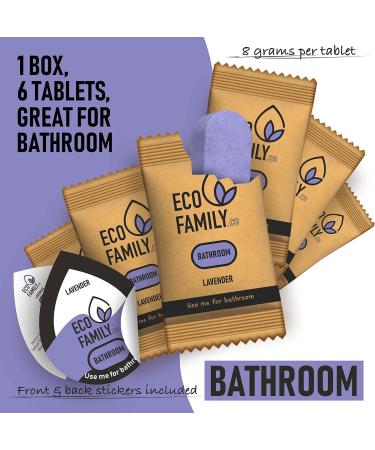Eco-Friendly Bathroom Cleaning Tablets Refill (6x 8g) | Non-Toxic & Cruelty-Free | Lavender Scent | For All Surfaces - Buy Online on SooperMarket.com