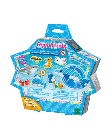 Aquabeads Arts & Crafts Ocean Life Theme Refill with Beads and Templates