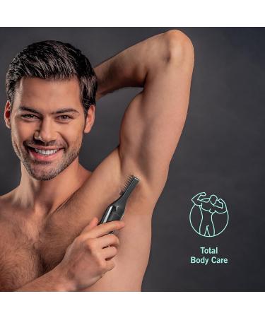 Perry Ellis 16-Piece Mens Grooming Kit - Rechargeable Beard Trimmer Electric Razor for Face Body Nose & Ear - LED Display & Charging Dock - International Shipping Available - Buy Online on SooperMarket.com