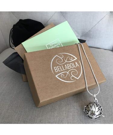 Silver Tree of Life Harmony Ball Necklace Kit - Mexican Bola Pregnancy Gift - Buy Online on SooperMarket.com