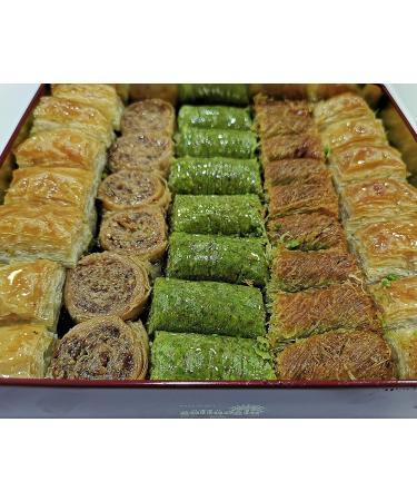 Gulluoglu Assorted Turkish Baklava 36 Pieces - 2.54 lb Metal Tin Box - Buy Online on SooperMarket.com