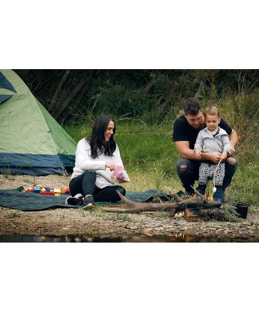 Large Waterproof Windproof Stadium Blanket - Green Check | 350 GSM Quilted Fleece | Down Under Outdoors - Buy Online on SooperMarket.com