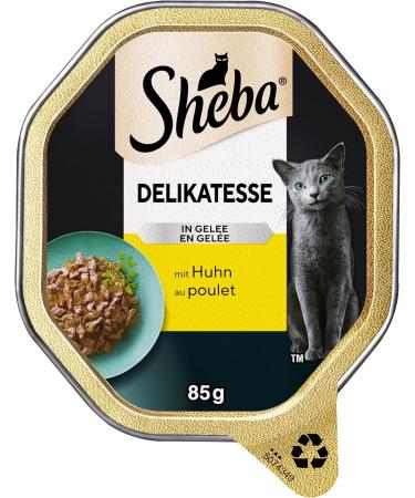 Sheba Delicacy in Jelly - High-Quality Chicken Cat Wet Food - 22 x 85g - Imported Premium Sliced Meat - Buy Online on SooperMarket.com