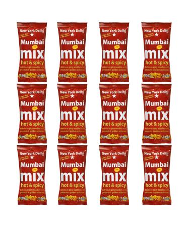 New York Delhi Mumbai Mix (12 x 63g) Spicy noodle snack Bombay Mix
