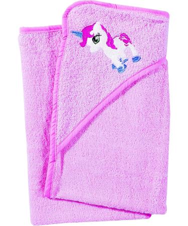 Soft Hooded Baby Bath Towel | Absorbent New Born Essential - Pink 75x78 cm - Buy Online on SooperMarket.com