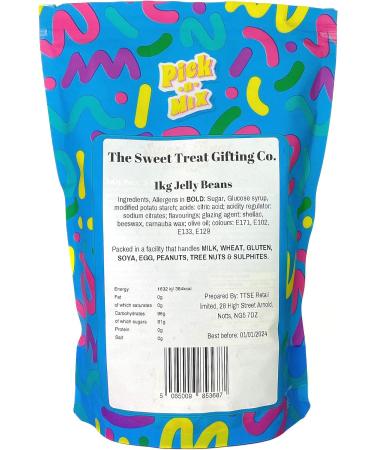 Jelly Beans 1kg Pick n Mix Jelly Bean Sweet Bag in Resealable pouch By The Sweet Treat Gifting Co. - Buy Online on SooperMarket.com