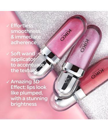 KIKO Milano 3D Hydra Lipgloss 01 | Softening lip gloss for a 3D look (Pack of 5) 01 Clear 6.5 ml (Pack of 5) - Buy Online on SooperMarket.com