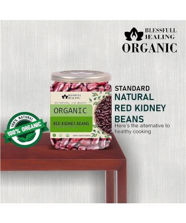 Blessfull Healing Organice RED Kidney Beans 1 lb (453 Gram) - Buy Online on SooperMarket.com