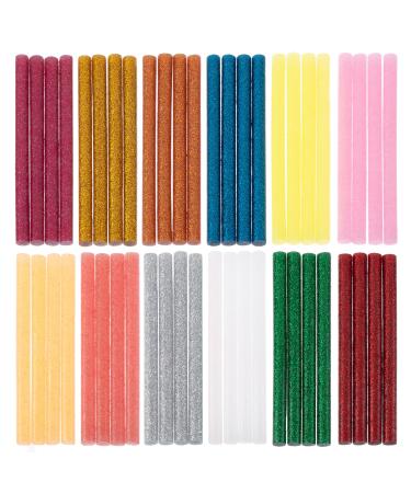 Mr. Pen- Glitter Hot Glue Sticks, 4"x0.27", 48 pcs, Colored Hot Glue Gun Sticks, Mini Glue Sticks for Hot Glue Gun, Mini Hot Glue Sticks, Colored Glue Sticks, Small Glue Sticks, Hot Glue Sticks Bulk
