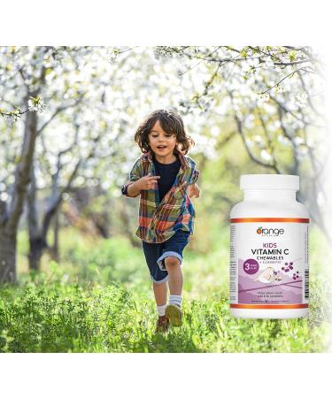 Orange Naturals - Kids Vitamin C + Elderberry 90 Chewable Tablets - Helps to Maintain and Support Immune Function - Buy Online on SooperMarket.com
