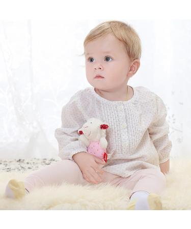 SIGIKID 41189 Rattle Sheep - Red Stars Baby Toy | Soft Pink & Safe for Newborns | Ideal for Boys & Girls - Buy Online on SooperMarket.com