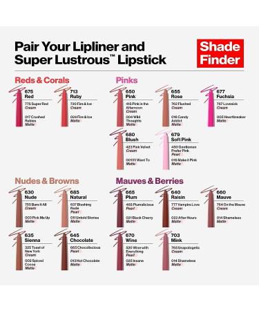 Revlon Colorstay Lip Liner - 677 Fuchsia | Longwear Rich Lip Color with Built-in Sharpener | Smooth Application | 1 Count - Buy Online on SooperMarket.com