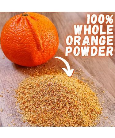 Pure Dried Orange Peel Powder - Coarse Fruit Zest for Cooking & Baking | Perfect for Turkish Tea, Cheesecakes & Smoothies - Buy Online on SooperMarket.com