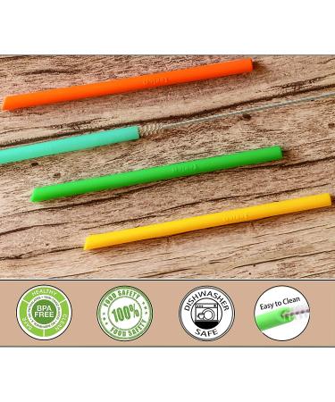 Tegion Reusable Boys Silicone Straws for First Years Take & Toss Cup - 10oz Tumbler-Compatible, Spill-Proof, Short Size - Buy Online on SooperMarket.com