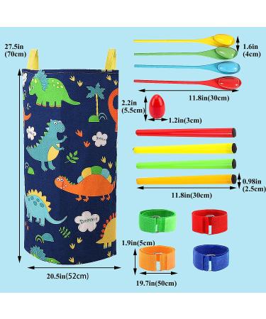 Asslen 36 PCS Potato Sack Race Bags | Outdoor Games Set for Kids & Adults | Egg & Spoon Race | 3-Legged Relay | Carnival Games for Birthday Parties | Dinosaur Theme - Buy Online on SooperMarket.com