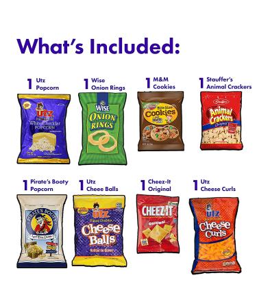 45 Count Snack Box Care Package - Ultimate Variety Pack for Office, Schools & Family - Bulk Bars, Cookies, Chips, Candy & Treats - Perfect Gift Basket for College Students and Military Personnel - Buy Online on SooperMarket.com