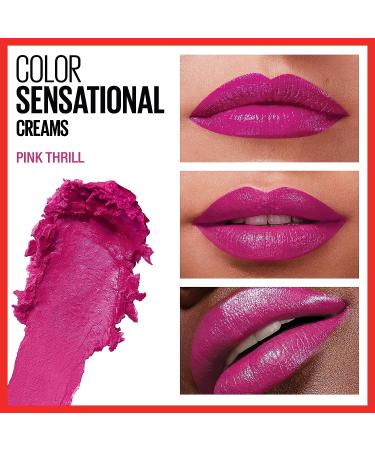 Maybelline Color Sensational Lipstick - Pink Thrill, Cream Finish, Hydrating Nude Lip Color - 0.15 oz - Buy Online on SooperMarket.com