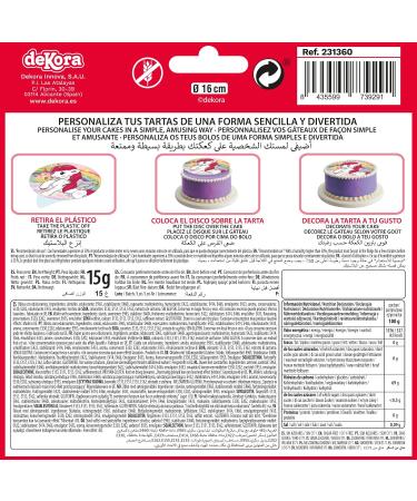 Dekora - Edible Paper Unicorn Cake Topper - 16 cm Unicorn 16 cm - Buy Online on SooperMarket.com