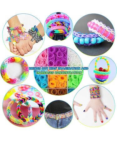 MUDO NEST 20000+ Loom Bands Kit | DIY Rubber Bands Kit with 38 Colors, 500 Clips, 40 Charms | Loom Bracelet Making for Kids - Buy Online on SooperMarket.com