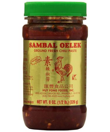 Huy Fong Sambal Oelek Chili Paste, 8 oz Chili 8 Ounce (Pack of 1)
