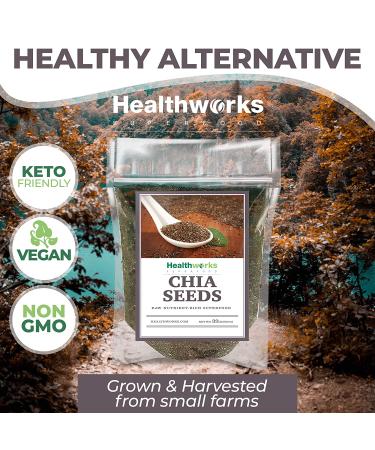 Healthworks Chia Seeds Raw (6 Pounds) - Omega 3, Fiber & Protein - Great for Shakes, Smoothies & Oatmeal - Buy Online on SooperMarket.com