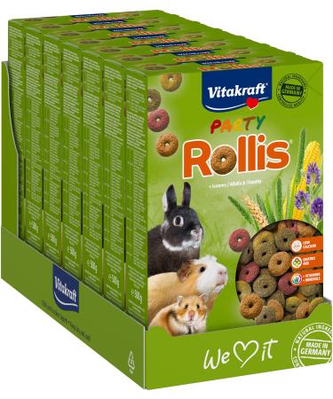Vita power roller crispy rings for rodents calcium arm with lucerne as a supplement to the main feed or as a snack in between without the addition of sugar and grain (7x 500g)