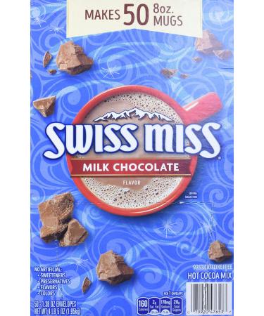 Swiss Miss Milk Chocolate Hot Cocoa Mix Packets - 50 ct, 69 Ounce (Pack of 1) (980129574)