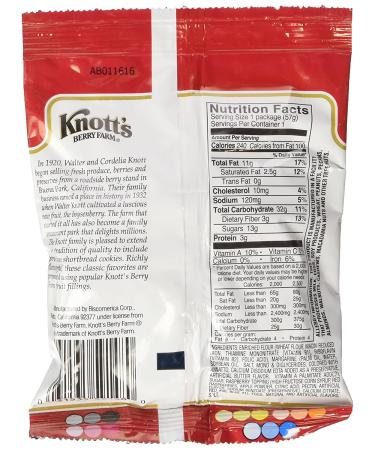 Knott's Berry Farm Raspberry Shortbread - 72 oz (2 oz x 36 Pack) - Buy Online on SooperMarket.com
