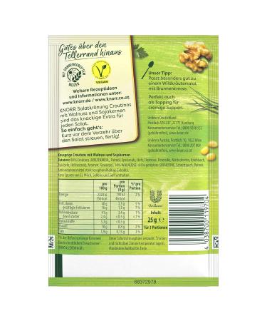 Buy Knorr Salad Dressing Croutinos with Walnuts & Soya Seeds - 25 g Pack | International Shipping Available - Buy Online on SooperMarket.com