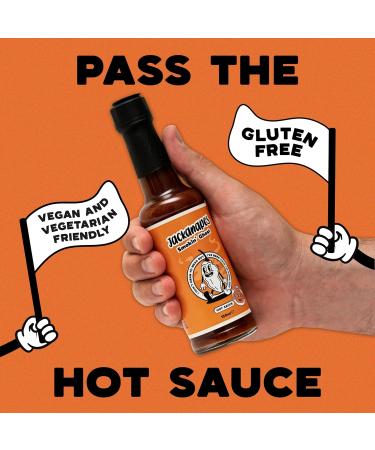 Smokin Ghost Hot Sauce by Jackanapes 150ml - Very Hot Vegan Barbecue Chilli Sauce Made with Ghost Peppers - Made in the UK - Buy Online on SooperMarket.com