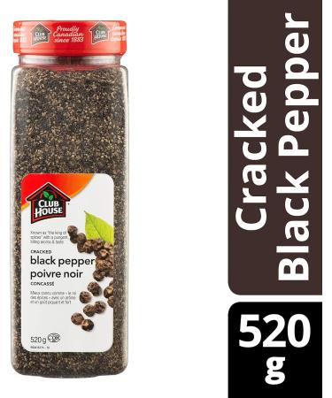 Club House Quality Natural Herbs & Spices Cracked Black Pepper 520g Case Pack Count 12 520 g (Pack of 1) - Buy Online on SooperMarket.com
