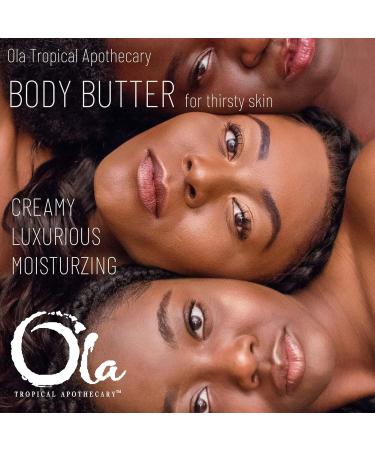 OLA Tropical Apothecary Coconut Body Butter - Pure Tropical Oils & Plant Extracts - 6 FL Oz | Hydrating Body Moisturizer for All Skin Types - Buy Online on SooperMarket.com
