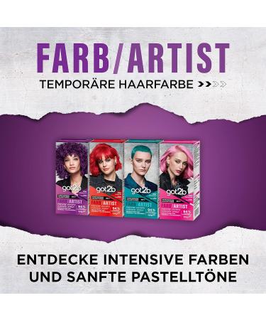 GOT2B Color Artist 094 BlueBerry Lila - Temporary Hair Color 3x 80ml Vegan Formula Lasts 12-15 Washes Intense & Pastel Shades - Buy Online on SooperMarket.com