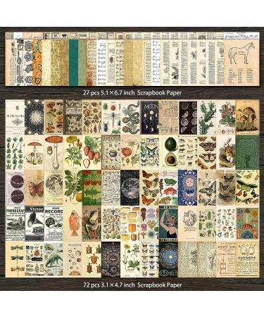 ANERZA 531 PCS Vintage Scrapbooking Supplies Stickers  Aesthetic Scrapbook Paper Art Journaling Kit for Bullet Journals  Ephemera for Junk Journal  Washi Stickers  Cottagecore Decoupage for Adults - Buy Online on SooperMarket.com