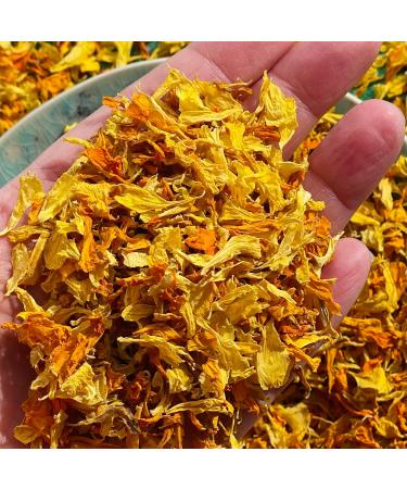 Edible 'Harvest Mix' of Yellow and Orange Marigold Dried Flower Petals - 25g - Food Grade - Culinary - Cake - Bake - Decoration (229) - Buy Online on SooperMarket.com