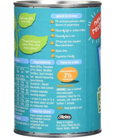 Heinz No Added Sugar Baked Beanz 415g - Pack of 1 - Buy Online on SooperMarket.com