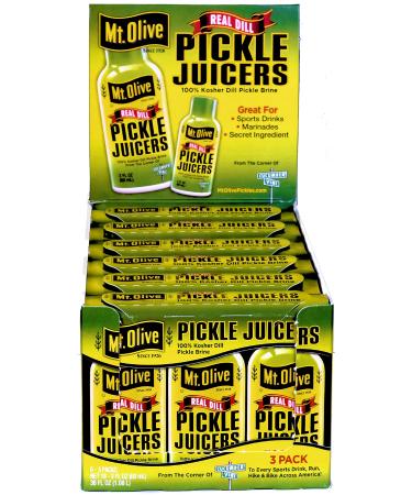 Mt. Olive Pickle Juicers Kosher Dill Pickle Brine, 2 Ounce Bottle, 18 Count