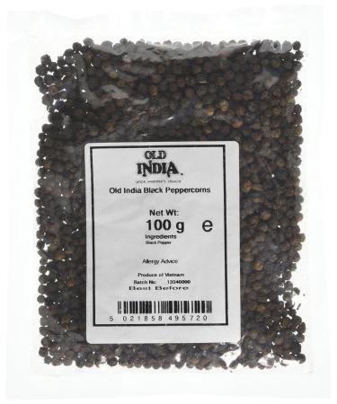 Old India Black Peppercorns 100 g 100 g (Pack of 1) Single