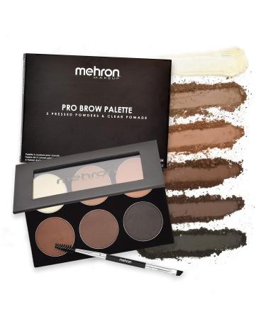 Mehron Pro Brow Palette - Pressed Powders and Pomade