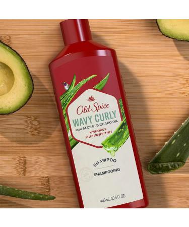Old Spice Wavy Curly Shampoo with Aloe & Avocado Oil 13.5 fl oz/400 mL Shampoo (400 mL) - Buy Online on SooperMarket.com