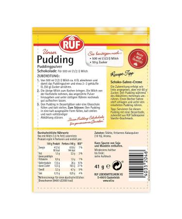Vegan Gluten-Free Chocolate Pudding - Hearty Cocoa Aroma 16 Pack (16 x 3 x 41g) - Just Like Grandma's Recipe - Buy Online on SooperMarket.com