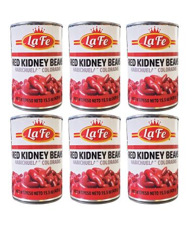 La Fe Red Kidney Beans (6 Pack Total of 93oz)