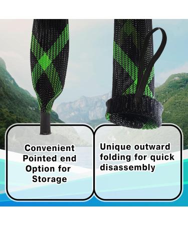 Reaction Tackle Fishing Rod Socks - Ultimate Protection for Baitcasting & Spinning Rods - Fits 7ft & 8ft - 2-Pack XL Black Sleeves - Buy Online on SooperMarket.com