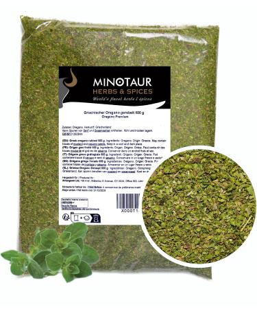 MINOTAUR Spices | Greek oregano shredded | 2 x 500g (1Kg) | Premium quality