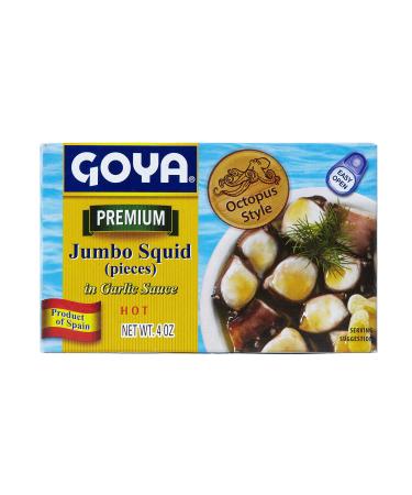 Goya Foods Octopus Style Squid Pieces in Garlic Sauce, 4 Ounce