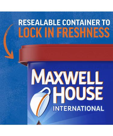Maxwell House International French Vanilla Instant Coffee Beverage Mix - 4 Pack (8.4 oz Canisters) - Buy Online on SooperMarket.com