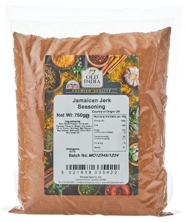 Old India Jamaican Jerk Seasoning 750 g Jamaican Jerk Seasoning 750 g (Pack of 1)